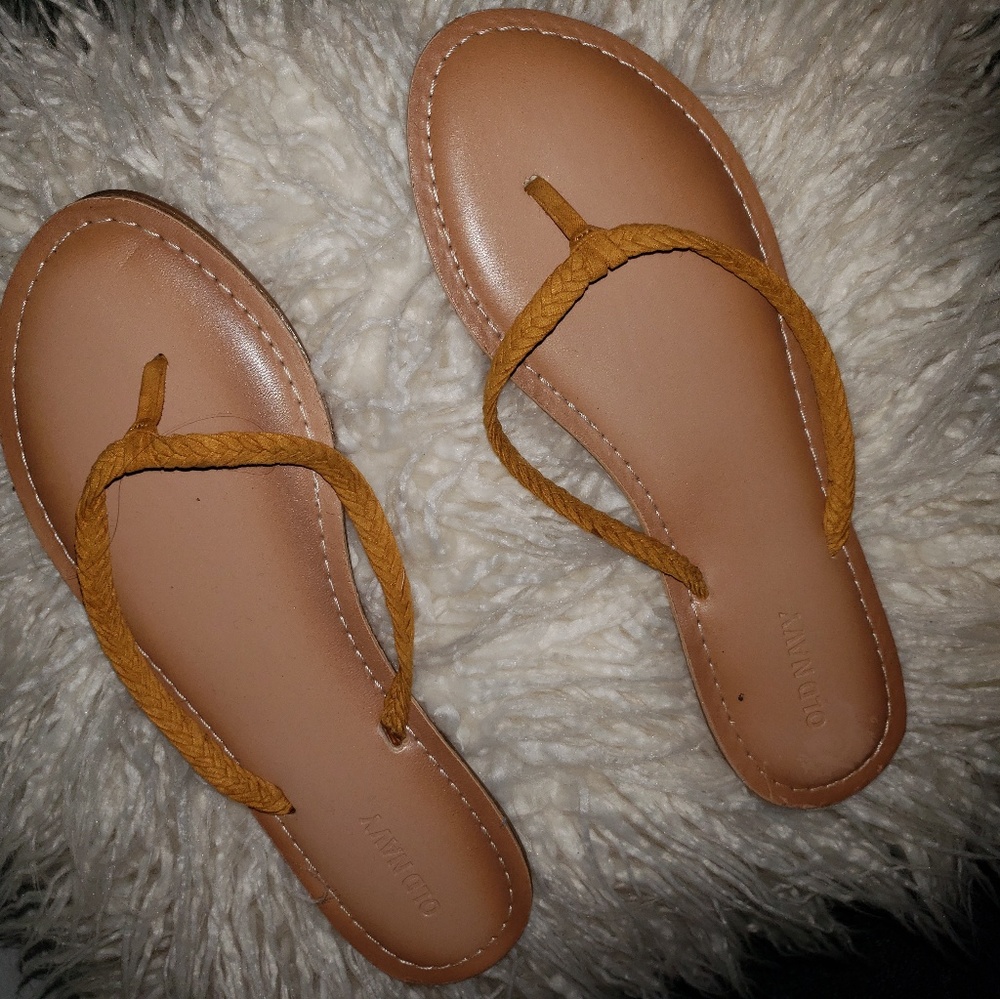 Braided Capri Sandals mustard